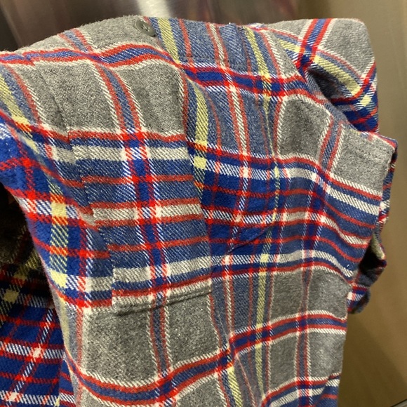 L. L. Bean Signature Organic Cotton Flannel Button Up Shirt Slim Fit XXL 507625 - Picture 12 of 14
